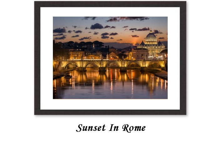 Sunset In Rome